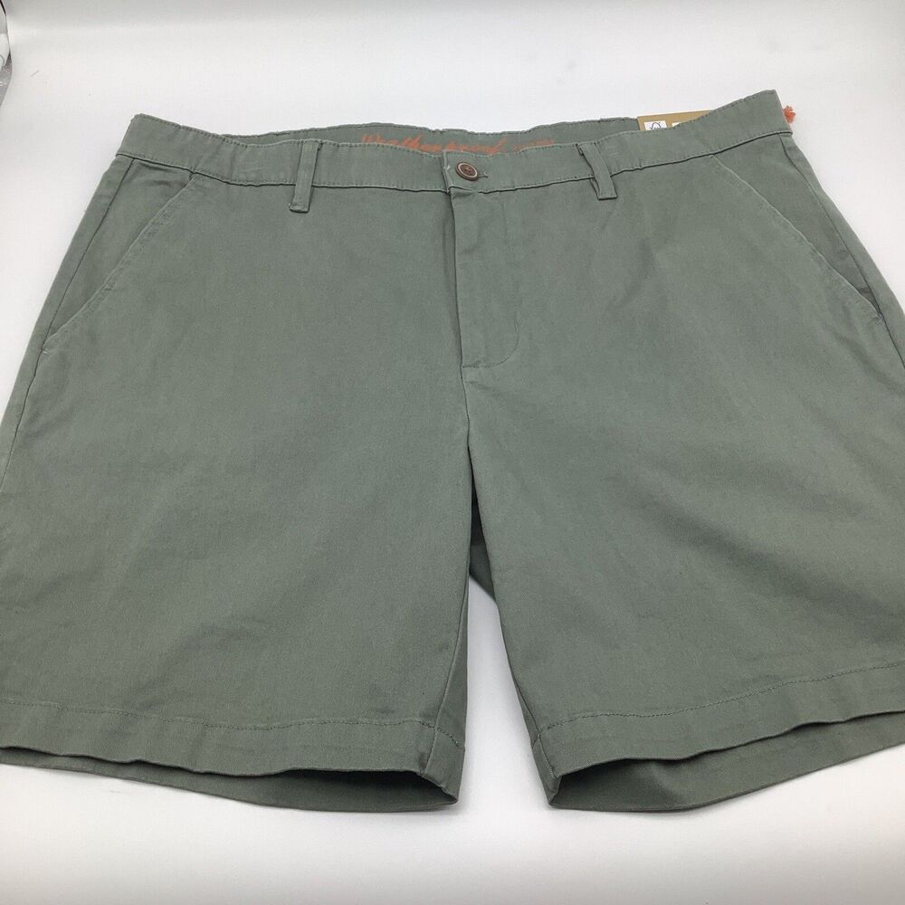 Weatherproof Mens All Day Chino‎ Shorts Green Size 38 (Actual 40) NWT